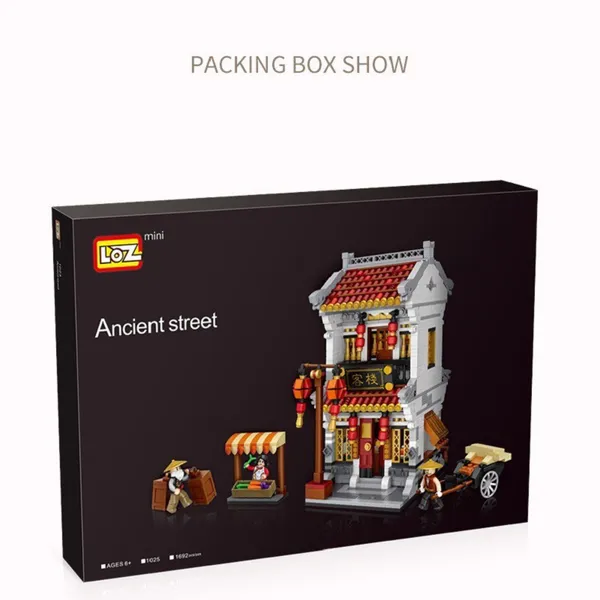 Combo 3 Nhà Phố Cổ Ngói Đỏ 1700 Mảnh Nhựa ABS Xếp Hình KaLoz