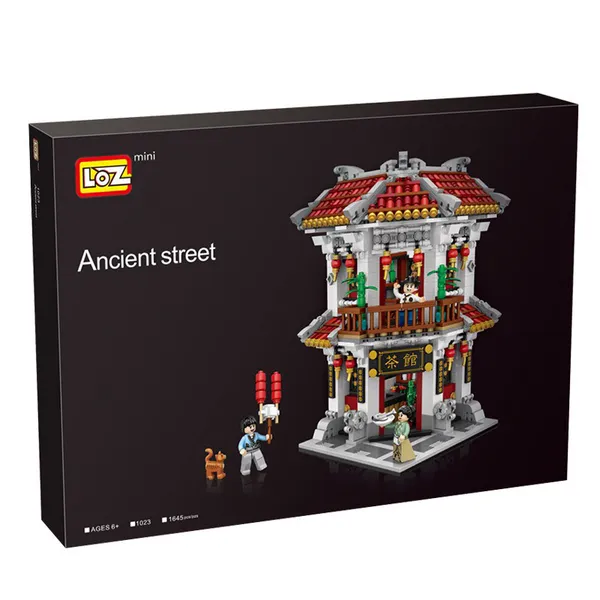 Combo 3 Nhà Phố Cổ Ngói Đỏ 1700 Mảnh Nhựa ABS Xếp Hình KaLoz