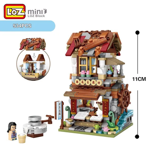 Combo 4 Nhà Tứ Hợp 500 Mảnh Nhựa ABS Xếp Hình KaLoz