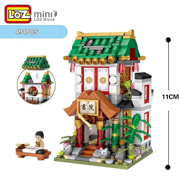 Combo 4 Nhà Tứ Hợp 500 Mảnh Nhựa ABS Xếp Hình KaLoz