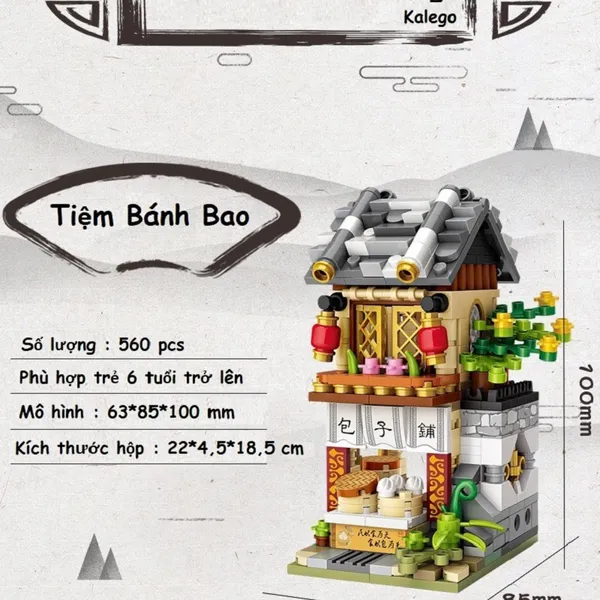 Combo 4 Tiệm Nghề 500 Mảnh Nhựa ABS Xếp Hình KaLoz