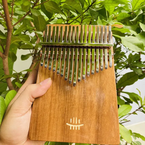Đàn Kalimba 17 Phím Gỗ Walnut Âm Đáy Hluru KaLinh