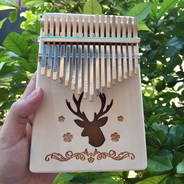Đàn Kalimba 17 Phím Gỗ Thông Hươu Classic KaLinh