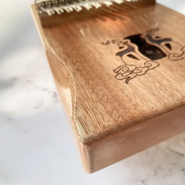 Đàn Kalimba 17 Phím Classic Mahogany Nâu Hươu Đôi Hluru