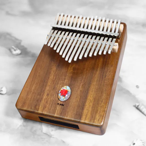 Đàn Kalimba 17 Phím Gỗ Keo Acacia (Koa) Âm Đáy Khảm Ngọc Purm