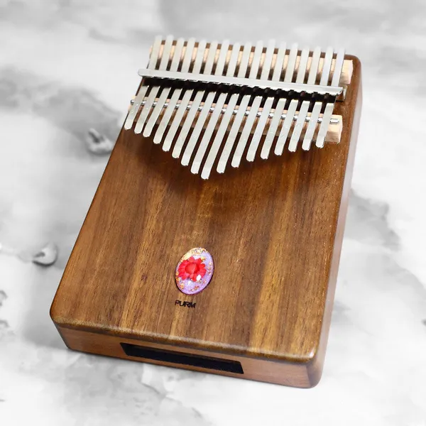 Đàn Kalimba 17 Phím Gỗ Keo Acacia (Koa) Âm Đáy Khảm Ngọc Purm