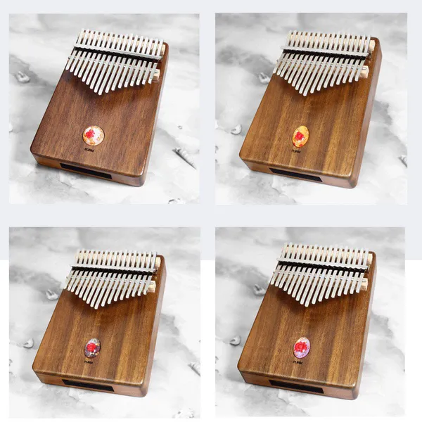 Đàn Kalimba 17 Phím Gỗ Keo Acacia (Koa) Âm Đáy Khảm Ngọc Purm