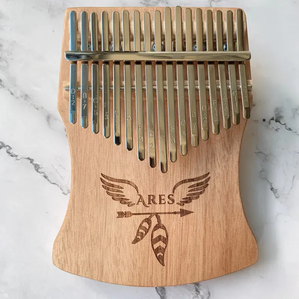 Đàn Kalimba 17 Phím Gỗ Mahogany Nguyên Khối Ares