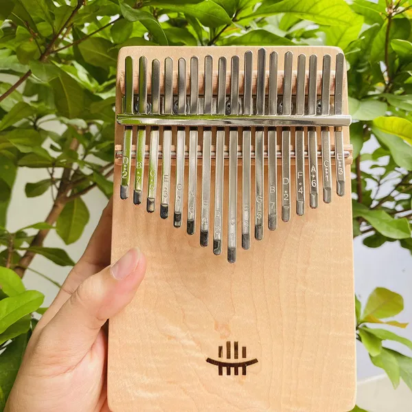 Đàn Kalimba 17 Phím Gỗ Phong Nguyên Khối KaLinh