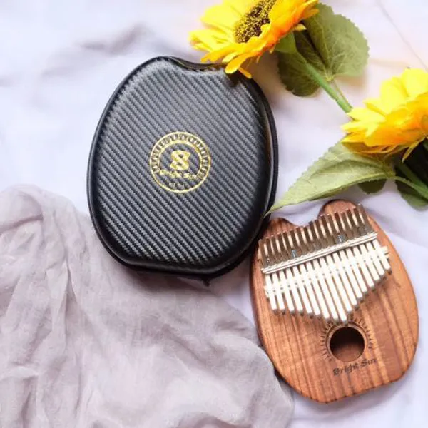 Đàn Kalimba 17 Phím Gỗ Sapele Cổ Điển Gấu Mèo BrightSun