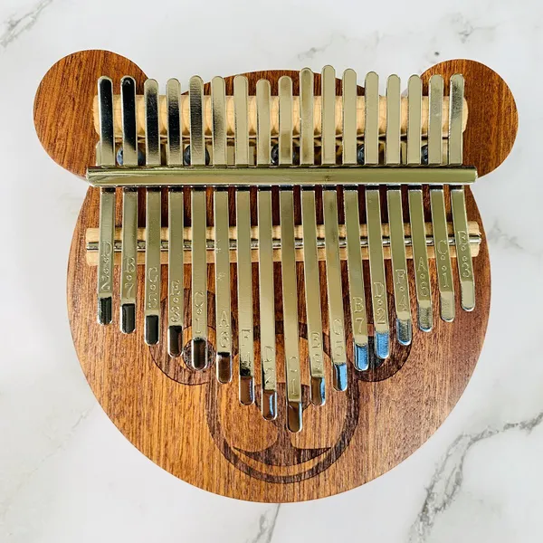 Đàn Kalimba 17 Phím Gỗ Sapele Nguyên Khối Gấu KaLinh