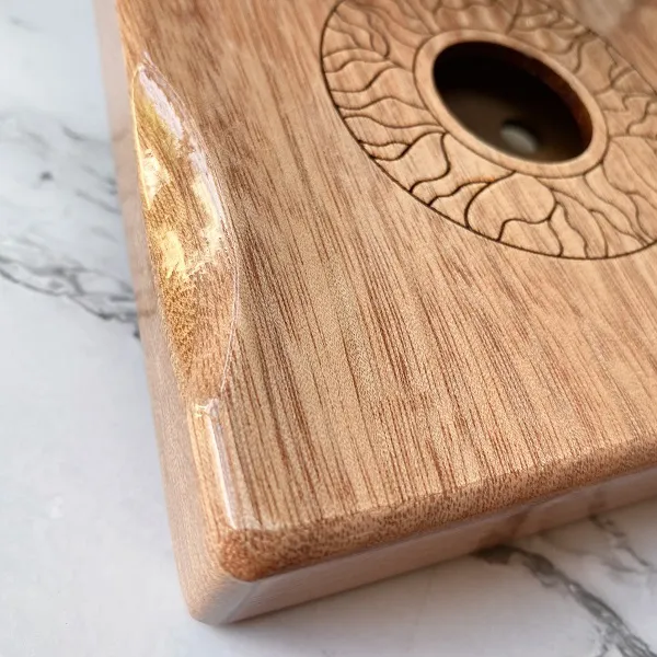 Đàn Kalimba Huashu Classic Gỗ Mahogany Nâu Tròn 17 Phím 21 Phím