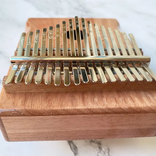 Đàn Kalimba Huashu Classic Gỗ Mahogany Nâu Tròn 17 Phím 21 Phím