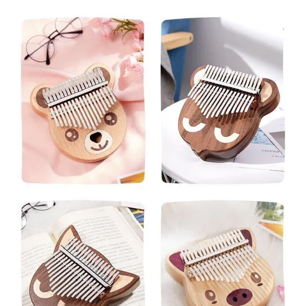 Đàn Kalimba 17 Phím Gỗ Sồi Nguyên Khối Tiểu Linh Byla KaLinh