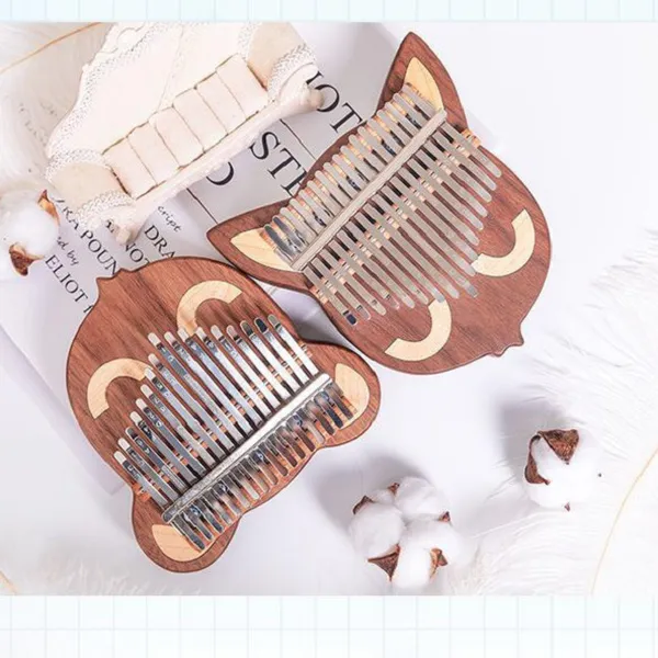 Đàn Kalimba 17 Phím Gỗ Sồi Nguyên Khối Tiểu Linh Byla KaLinh