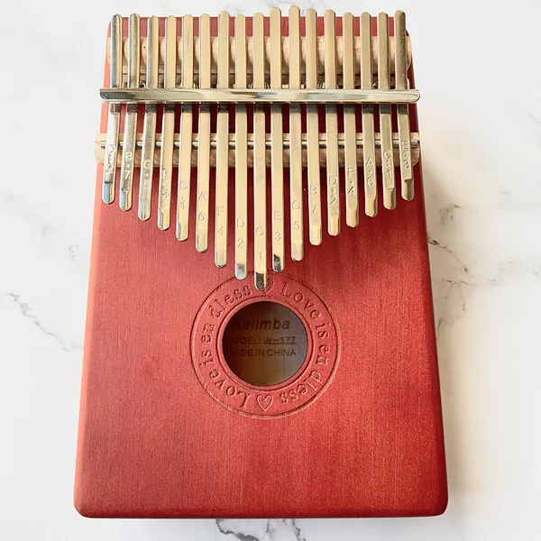 Đàn Kalimba 17 Phím Classic Gỗ Mahogany Đỏ Nhám