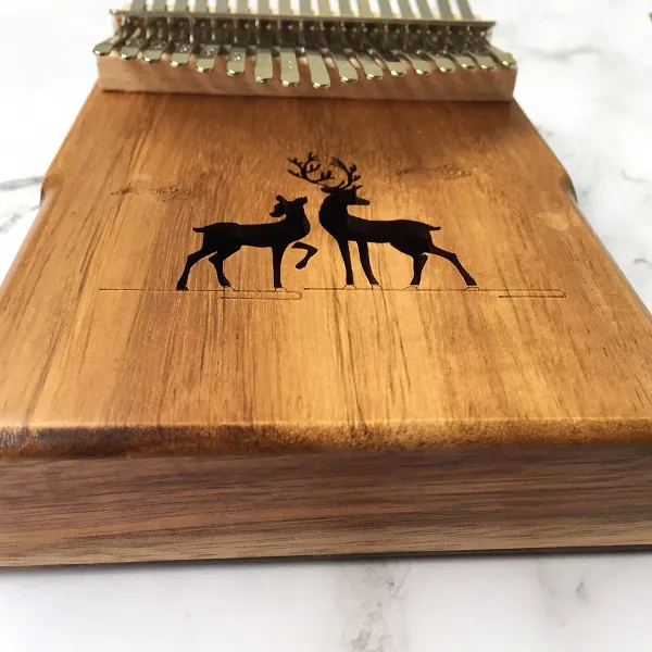 Đàn Kalimba 17 Phím Gỗ Mahogany Hươu Nâu KaLinh