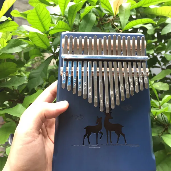 Đàn Kalimba 17 Phím Gỗ Mahogany Hươu Xanh Classic KaLinh