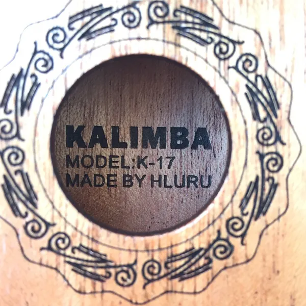 Đàn Kalimba 17 Phím Gỗ Mahogany Cổ Điển Nâu Sáng Hluru KaLinh