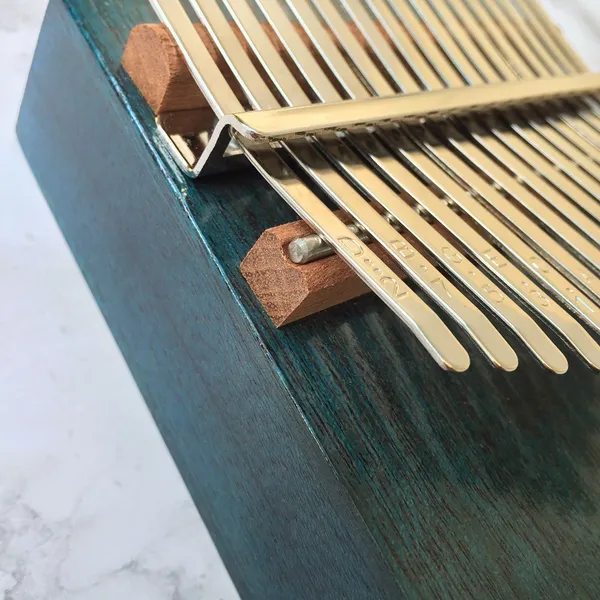 Đàn Kalimba 17 Phím Gỗ Mahogany Cổ Điển Xanh Đậm Hluru KaLinh
