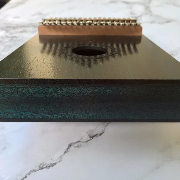 Đàn Kalimba 17 Phím Gỗ Mahogany Cổ Điển Xanh Đậm Hluru KaLinh