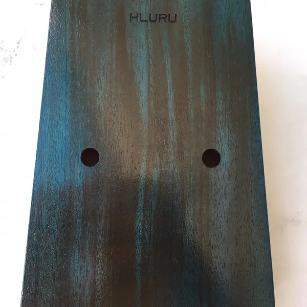 Đàn Kalimba 17 Phím Gỗ Mahogany Cổ Điển Xanh Đậm Hluru KaLinh