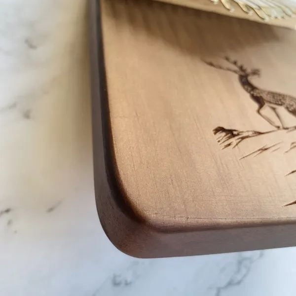 Đàn Kalimba 17 Phím Gỗ Mahogany Nguyên Khối Hươu Nâu KaLinh