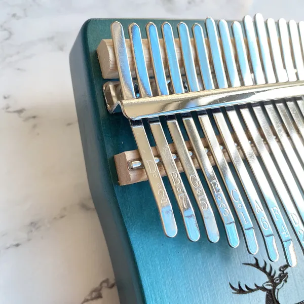 Đàn Kalimba 17 Phím Gỗ Mhogany Nguyên Khối Hươu Xanh KaLinh