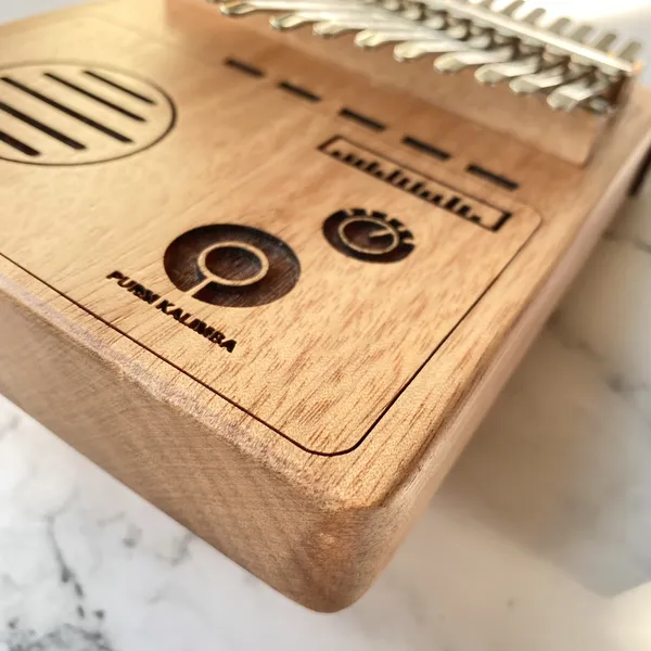Đàn Kalimba 17 Phím Nguyên Khối Mahogany Radio Purm