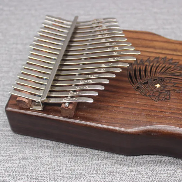 Đàn Kalimba 17 Phím Gỗ Hoa Hồng Cổ Điển Bo Cạnh Kimes KaLinh