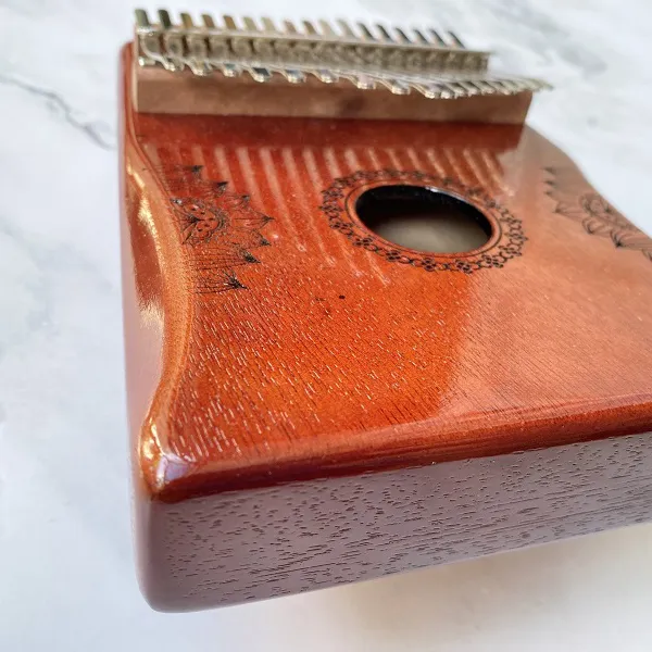 Đàn Kalimba Sen Huashu Đỏ Classic Gỗ Mahogany 17 Phím 21 Phím