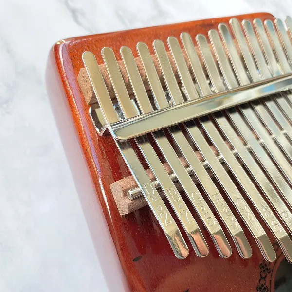 Đàn Kalimba Sen Huashu Đỏ Classic Gỗ Mahogany 17 Phím 21 Phím