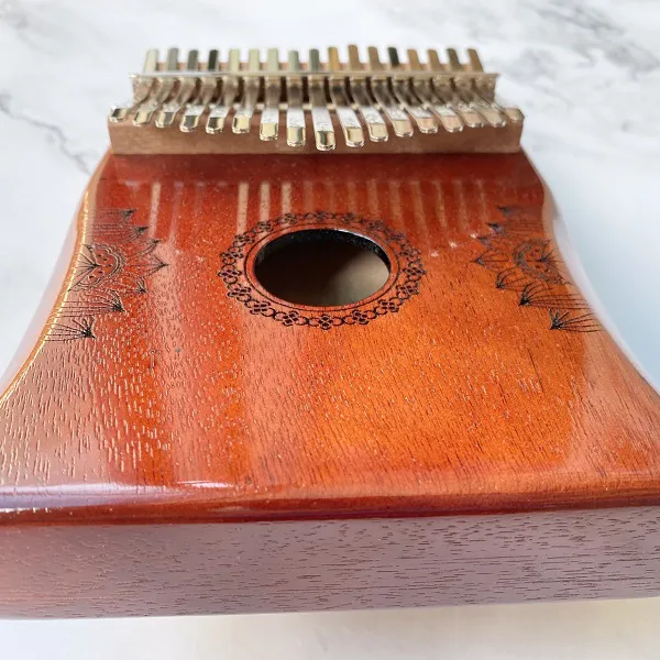 Đàn Kalimba Sen Huashu Đỏ Classic Gỗ Mahogany 17 Phím 21 Phím