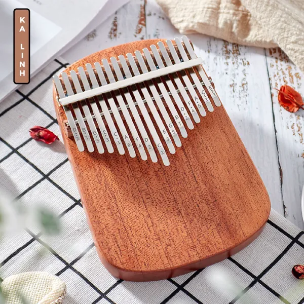 Đàn Kalimba 17 Phím Gỗ Mahogany Bo Nguyên Khối Cega