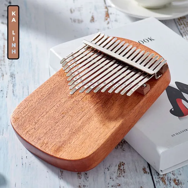 Đàn Kalimba 17 Phím Gỗ Mahogany Bo Nguyên Khối Cega