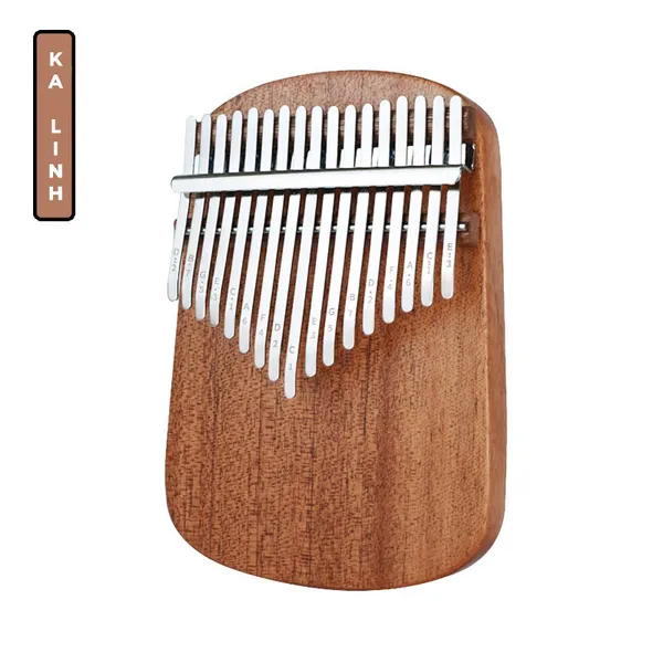 Đàn Kalimba 17 Phím Gỗ Mahogany Bo Nguyên Khối Cega