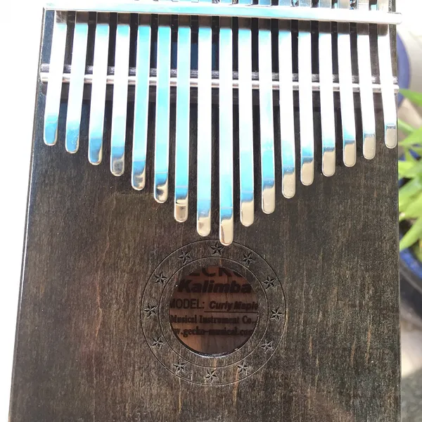 Đàn Kalimba 17 Phím Gỗ Phong Vân Hổ Nguyên Khối Gecko KaLinh
