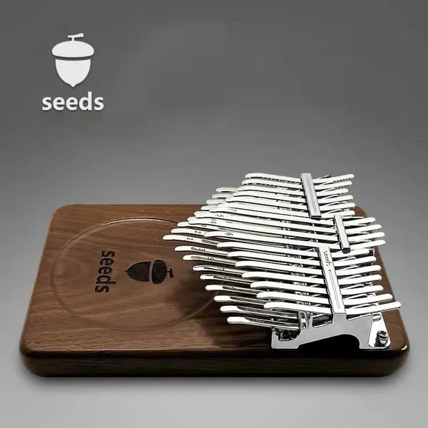 Đàn Kalimba Gỗ Nguyên Khối 2 Tầng Walnut Seeds - Dàn Nhạc Thu Nhỏ