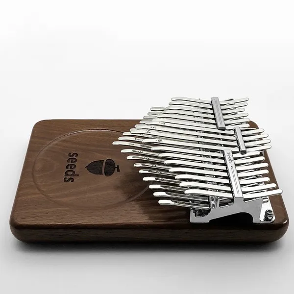 Đàn Kalimba Gỗ Nguyên Khối 2 Tầng Walnut Seeds - Dàn Nhạc Thu Nhỏ