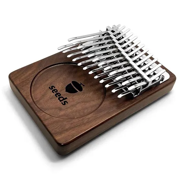 Đàn Kalimba Gỗ Nguyên Khối 2 Tầng Walnut Seeds - Dàn Nhạc Thu Nhỏ