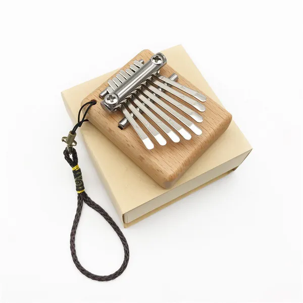 Đàn Kalimba Mini 8 Phím Gỗ Sồi Vuông KaLinh