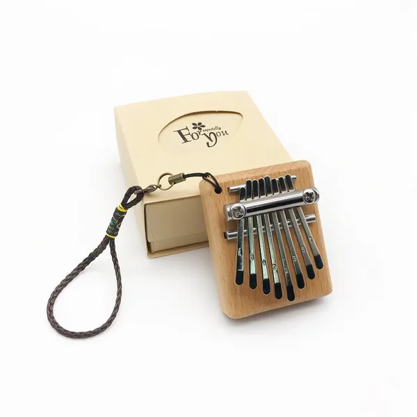 Đàn Kalimba Mini 8 Phím Gỗ Sồi Vuông KaLinh