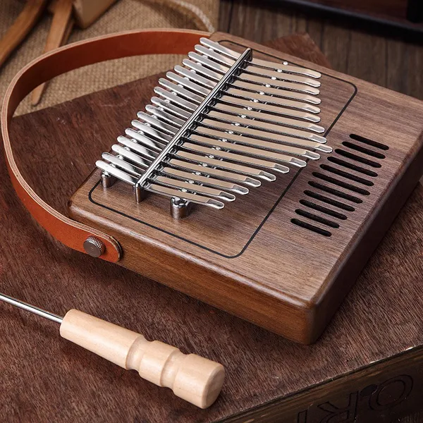 Đàn Kalimba 17 Phím Gỗ Mahogany Radio Tom KaLinh