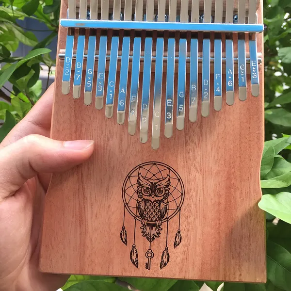 Đàn Kalimba 17 phím gỗ Mahogany Nguyên Khối KaLinh
