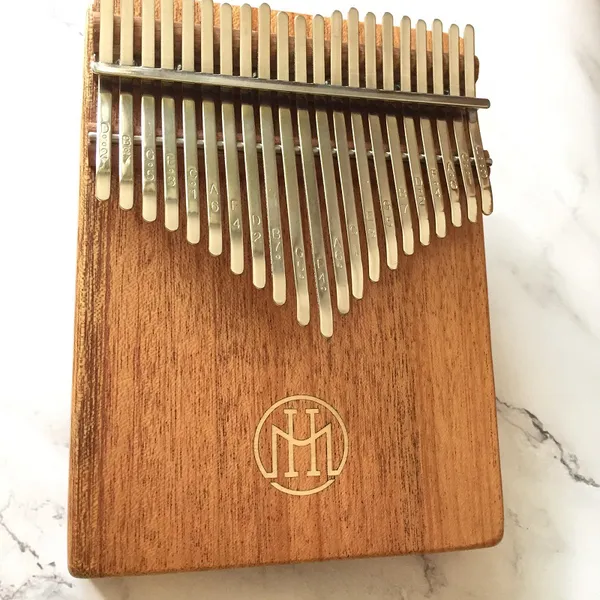 Đàn Kalimba 21 Phím Gỗ Mahogany Âm Đáy Dạng Thùng KaLinh