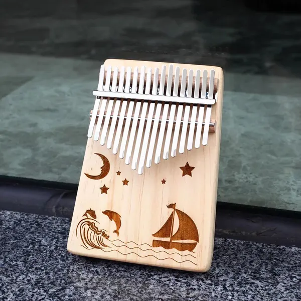 Đàn Kalimba 17 Phím Gỗ Vân Sam Classic KaLinh