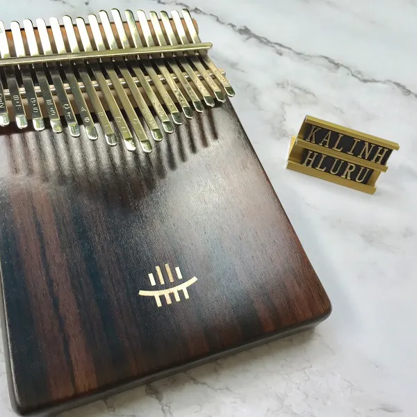Đàn Kalimba 17 Phím Gỗ Hoa Hồng Nguyên Khối Rosewood Hluru Kalinh