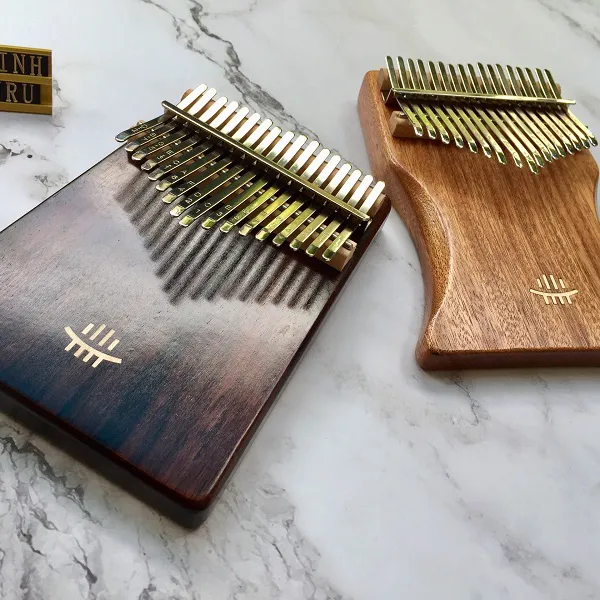 Đàn Kalimba 17 Phím Gỗ Hoa Hồng Nguyên Khối Rosewood Hluru Kalinh