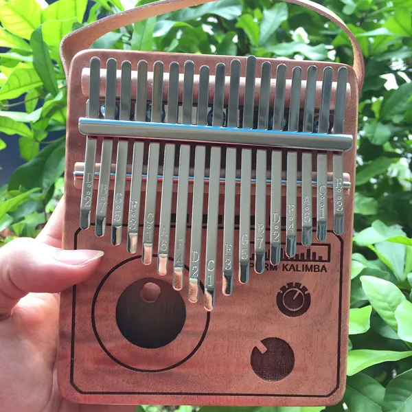 Đàn Kalimba 17 Phím Gỗ Mahogany Radio Purm KaLinh