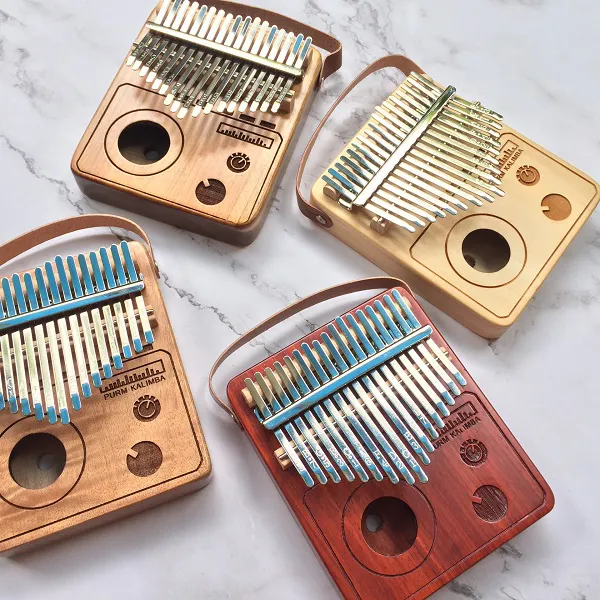 Đàn Kalimba 17 Phím Gỗ Mahogany Radio Purm KaLinh